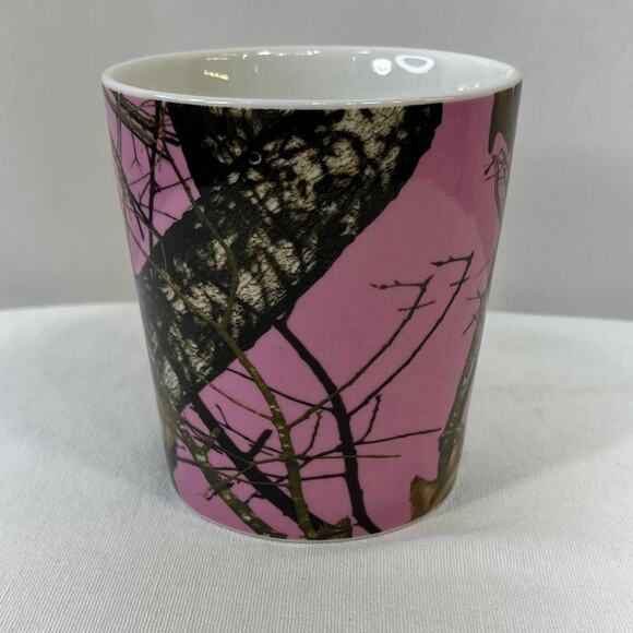 Mossy Oak Pink Coffee Mug Stoneware Large Break Up Infinity Pink New 15.8 ounce - Picture 2 of 5